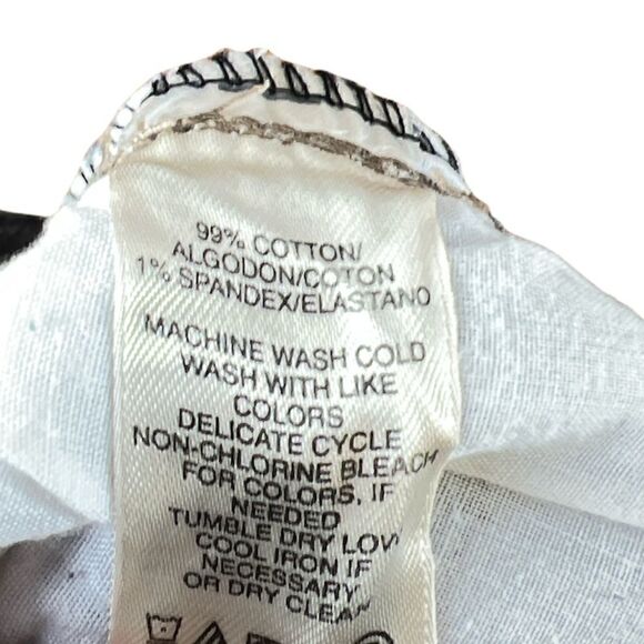 DKNY Petites Straight Leg Dark Wash Jeans - Picture 3 of 4